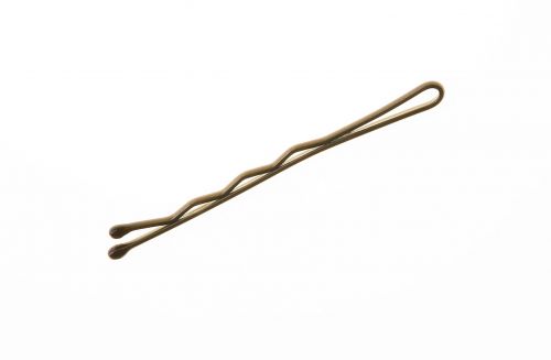 Iza vlnité špendlíky, hnedé, 2 guličky, 5 cm, 100 ks