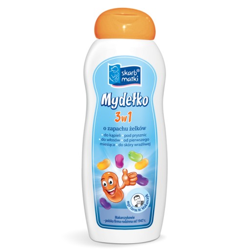 Mydlo 3v1 s vôňou želé pre dojčatá a deti, 250ml