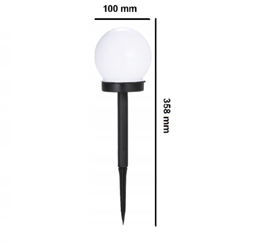 SOLÁRNE ZÁHRADNÉ SVETLÁ GULE ZÁHRADNÁ LAMPA SOLÁRNA LED GUĽA Pumpovaná V 2 KS