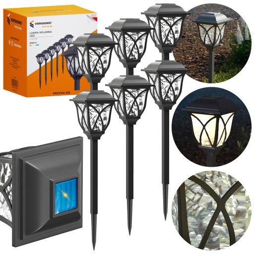 SOLÁRNA LAMPA LED ZÁHRADNÁ LAMPIÓNA, solárna, 45 cm, krištáľová dekorácia