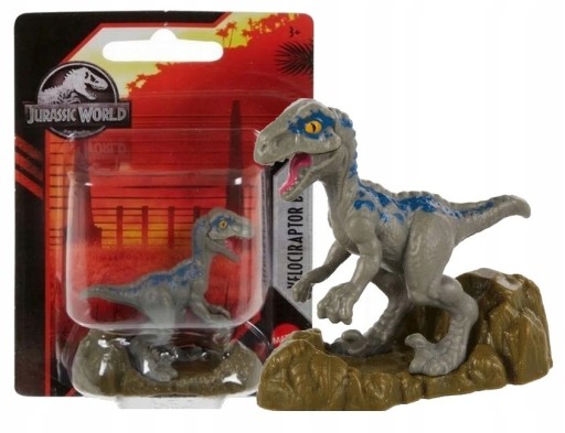 JURSKÝ SVET MINIPOSTAVIČKA VELOCIRAPTOR MODRÁ