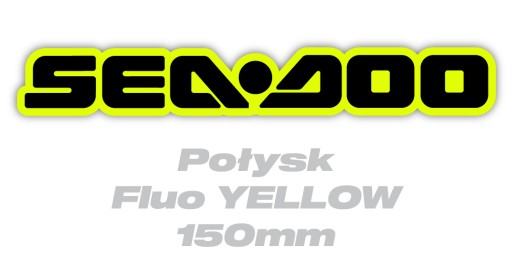 Nálepky Sea-Doo 15cm - Fluo