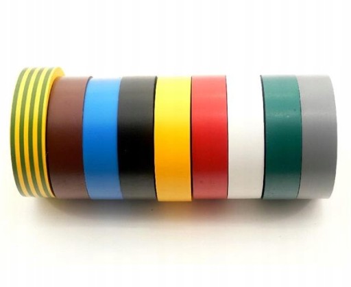 IZOLAČNÁ PÁSKA VIACFAREBNÁ 15x10 15MM 10 METROV SADA 10 ks