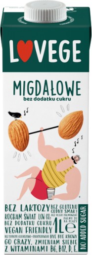 Pite MANDĽOVÉ MLIEKO bez cukru 1L Sante Lovege