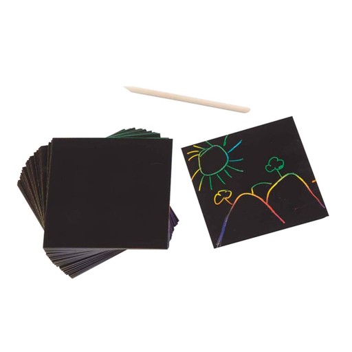 MAGIC NOTEBOOK, Scratch-Off Notebook, 24 ks. ČIERNA + HYPO ŠTÝL