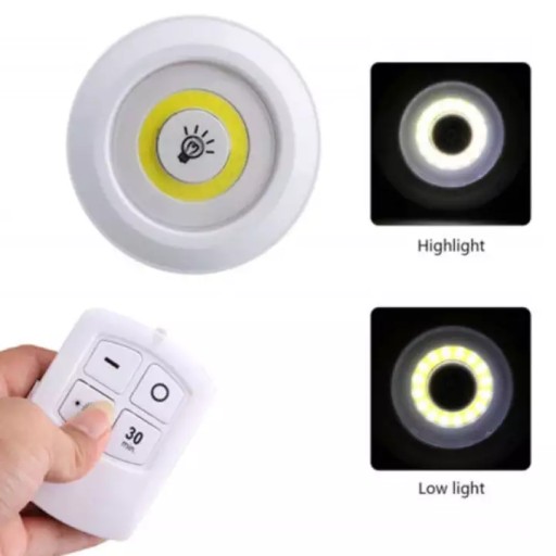 3X LED LAMPA S DIAĽKOVÝMI BATÉRIAMI BEZDRÔTOVÁ LAMPA