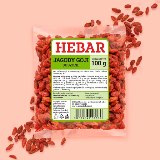 GOJI BOBULE 100 G HEBAR