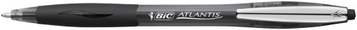 BIC ATLANTIS Mäkké automatické guľôčkové pero ČIERNA x 3