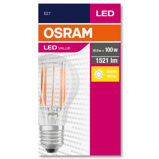 LED žiarovka FILAMENT E27 11W = 100W 2700K OSRAM