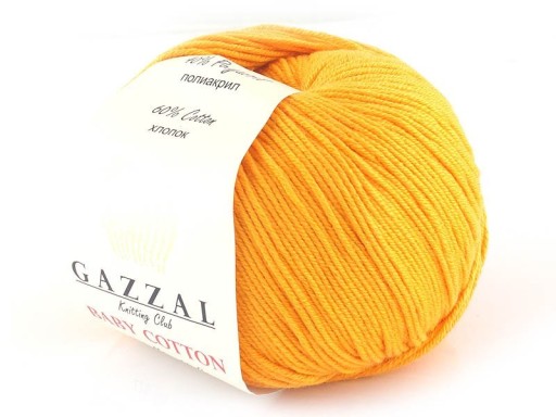 Baby Cotton Gazzal priadza 3416 oranžová