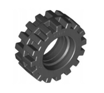 LEGO Koleso s pneumatikou 15mmx6mm 4624 4211506 87414 457867 4 kusy 34337c02