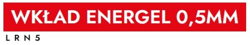 PENTEL ENERGEL LRN5 VLOŽKA 0,5 MM ČERVENÁ PRE BLN105, BLN115, BLN75, BL625