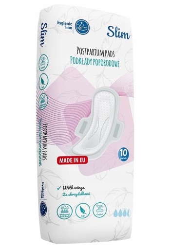 Akuku Popôrodné vložky s krídelkami Slim 10 ks.