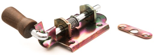 Západkový pružinový zámok, široká závora 100 mm