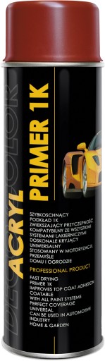 DECO COLOR AKRYLÁTOVÝ LAK ZÁKLADNÝ sprej 500ml červený