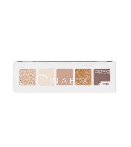 Catrice Mini paleta očných tieňov 5 v krabičke 010 Golden