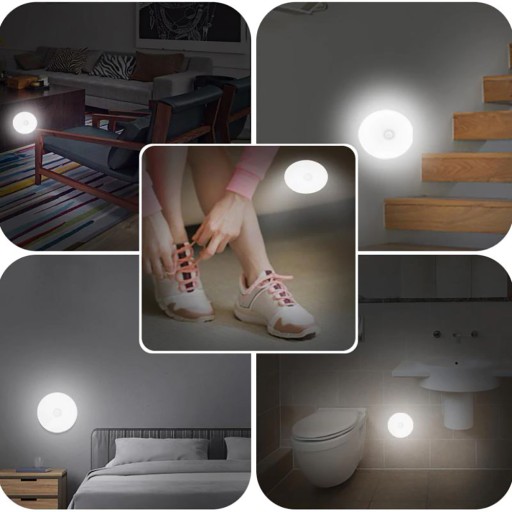 BEZDRÔTOVÁ LED NOČNÁ LAMPA SO SNÍMAČOM POHYBU