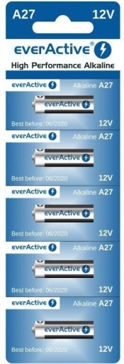 Everactive Alkaline MN27 5BL A27 batérie 5 kusov