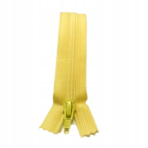 YKK plastový zips 20 cm na ŽLTÉ nohavice