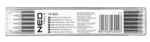 GRAPHITE HB BLACK do ceruzky 13-816 náhradné náplne 6ks NEO