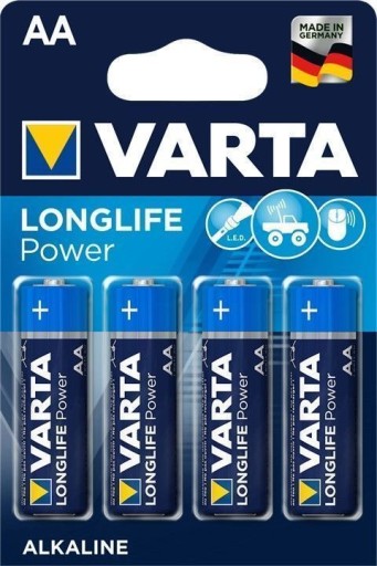 VARTA Longlife Power LR06 LR6 R6 AA batérie 4x