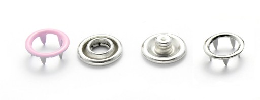 Pružinové západky 7,8 mm. 20 sád detských patentiek