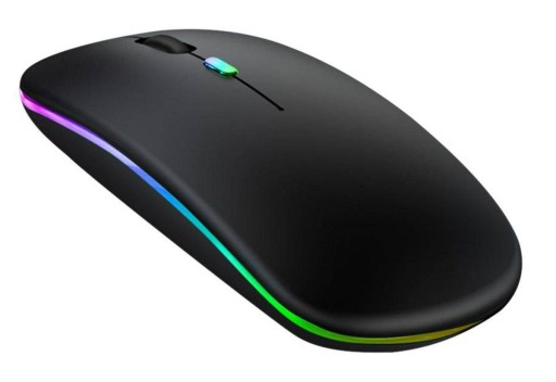 BEZDRÔTOVÁ OPTICKÁ MYŠ PRE LAPTOP USB BLUETOOTH LED PODSVETLO