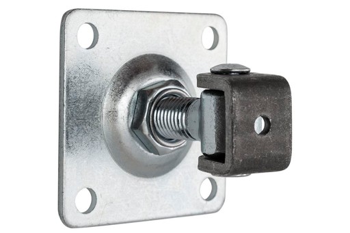 Nastaviteľný pánt M16 s doskou 80x80x3 mm na bránu