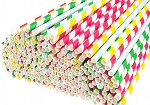 Aku Clarina slamky 197mm fi6 250ks Eco STRIPES!