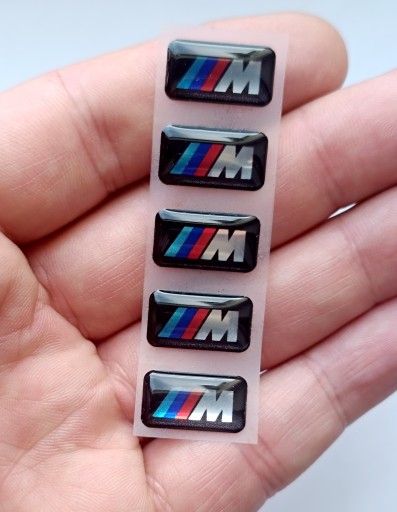 1x BMW M M Performance Package, nálepka s logom na chrómové disky 17x9 mm