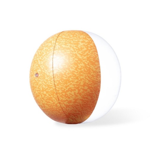 Nafukovacia PLÁŽOVÁ LOPTA ORANŽOVÁ oranžová ovocná 28 cm