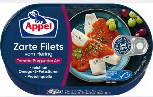 Appel Hering Filets Paradajkový Burgunder Art 200g