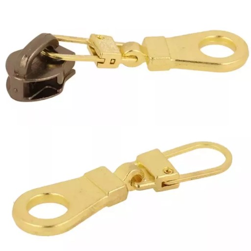 Prívesok na zips, oprava zipsu, 4 cm, zlatý