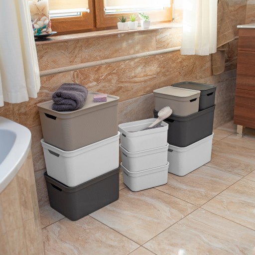 DECO Box JIVE kôš s vekom, 5l, ROTHO
