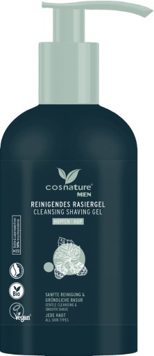 COSNATURE MEN čistiaci gél na holenie HOPS