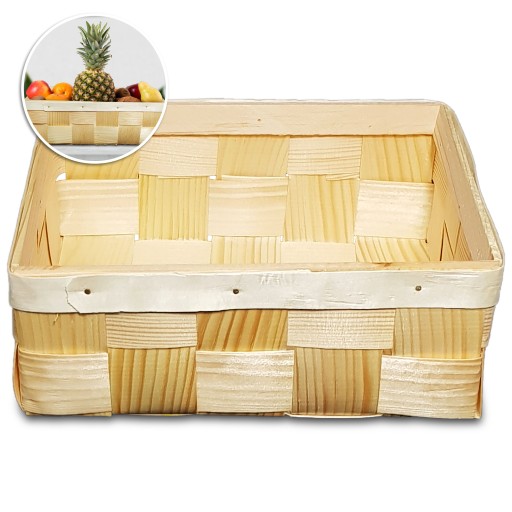 Drevená BOX Nádoba na ovocie Łuba DECOUPAGE