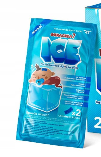 Chladivé náplasti Rea Tape ICE Hydrogel, 2 kusy