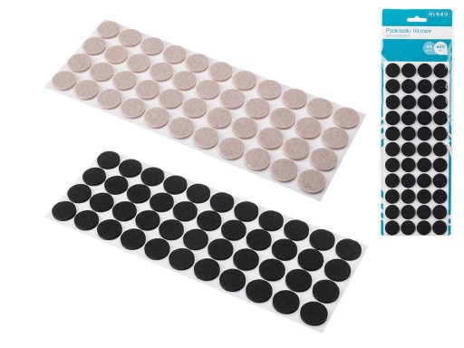 PODLOŽKY PLSTENÉ 20 mm okrúhle čierne 44 ks
