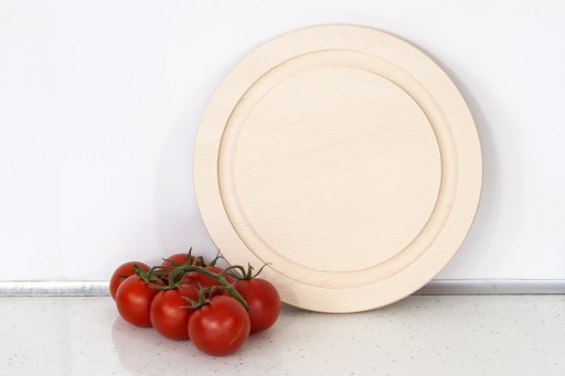 Doska na krájanie pr. 20 cm bukové drevo s vyrytým logom