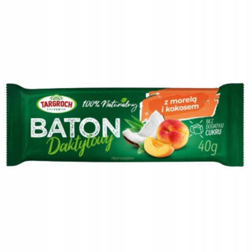 Datlová tyčinka s kokosom a marhuľami 40 g Targroch