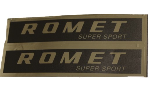 NÁLEPKA ROMET SUPER SPORT ZLATÝ HOUND 200 205