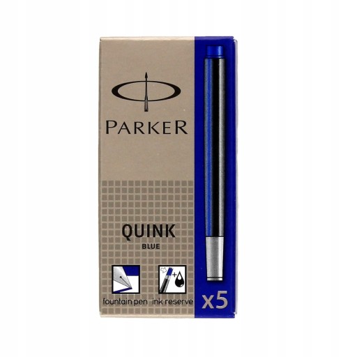 Štandardné modré perá Parker (5 ks)