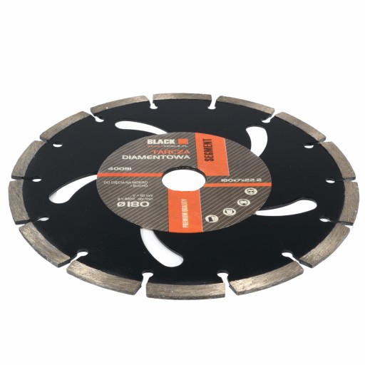 DIAMANTOVÝ DISK ČIERNY 180X7X22,2 SEGMENT 50N