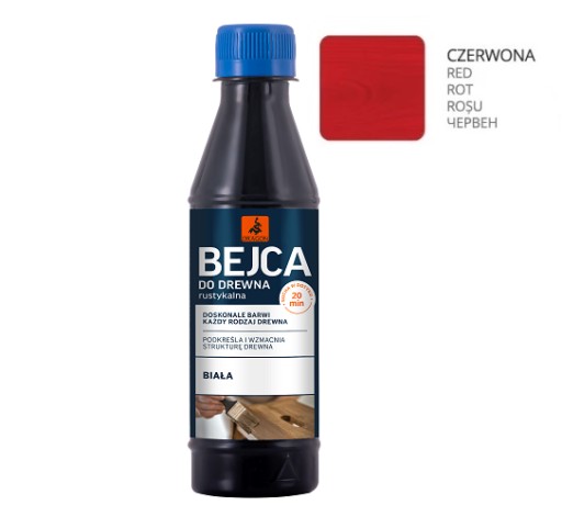 Lazúra na drevo Dragon 0,2 l ČERVENÁ