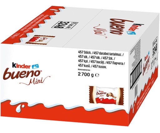 Kinder Bueno Mini 108g 20 ks Ferrero balenie čokoládových oblátok pre deti