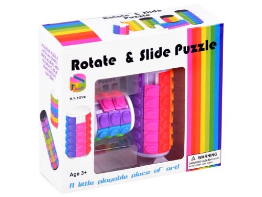 Hra PUZZLE ROTATING CUP, farebné puzzle ZA 2088