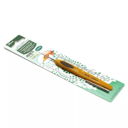 Háčik na háčkovanie ďatelina, ergonomická rukoväť, 1 mm Soft Touch