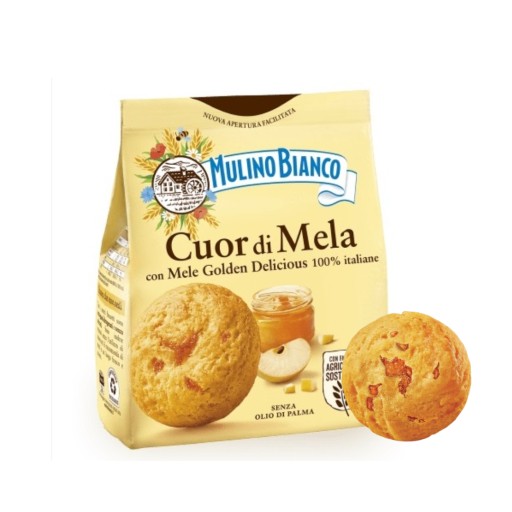 Mulino Bianco Cuor di Mela Talianske sušienky plnené jablkovým džemom 300g