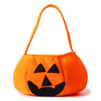 HALLOWEENSKÉ TEKVICOVÉ VRECKO, ORANŽOVÉ, 18 cm