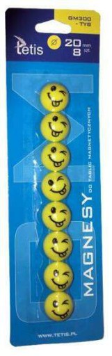 Magnety na dosky 20mm 8ks Tetis GM300-TY8